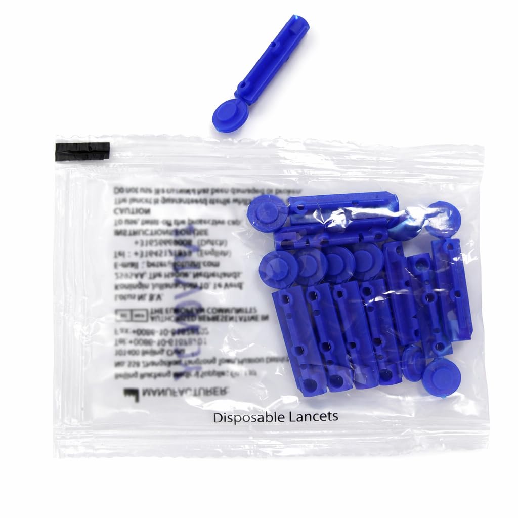 YOYOVIVA Single-Use Disposable Sterile Finger Pricking 28G Lancet 50 PCS