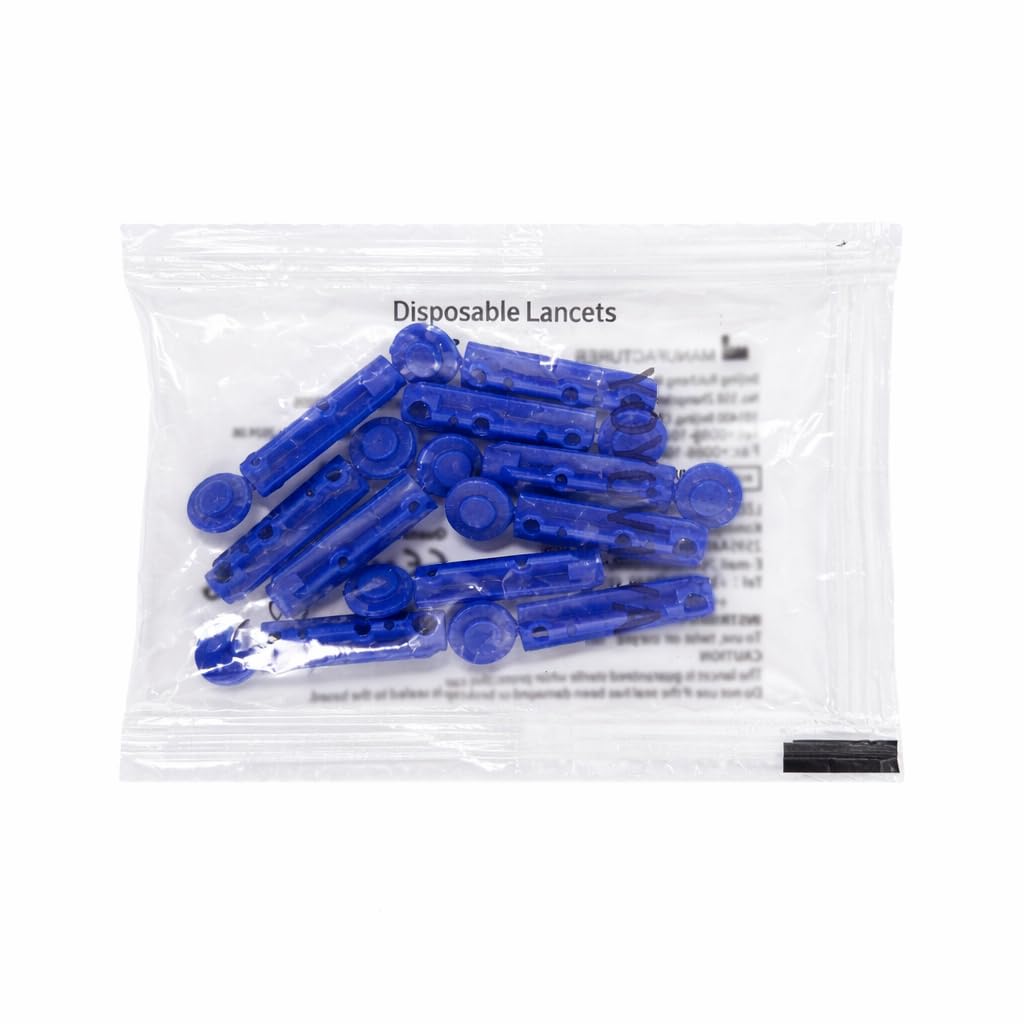 YOYOVIVA Single-Use Disposable Sterile Finger Pricking 28G Lancet 50 PCS