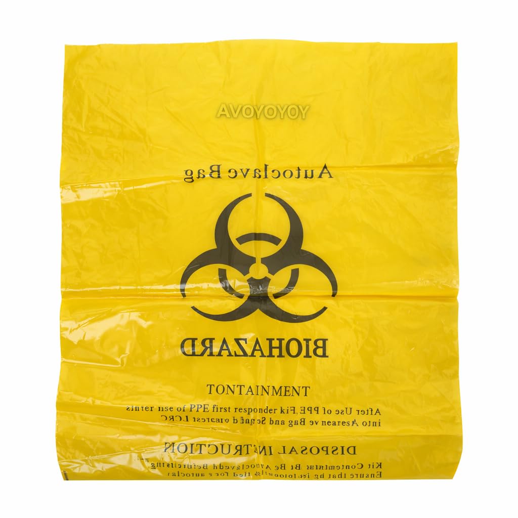 YOYOVIVA 2 PCS Biohazard Waste Disposal Bags
