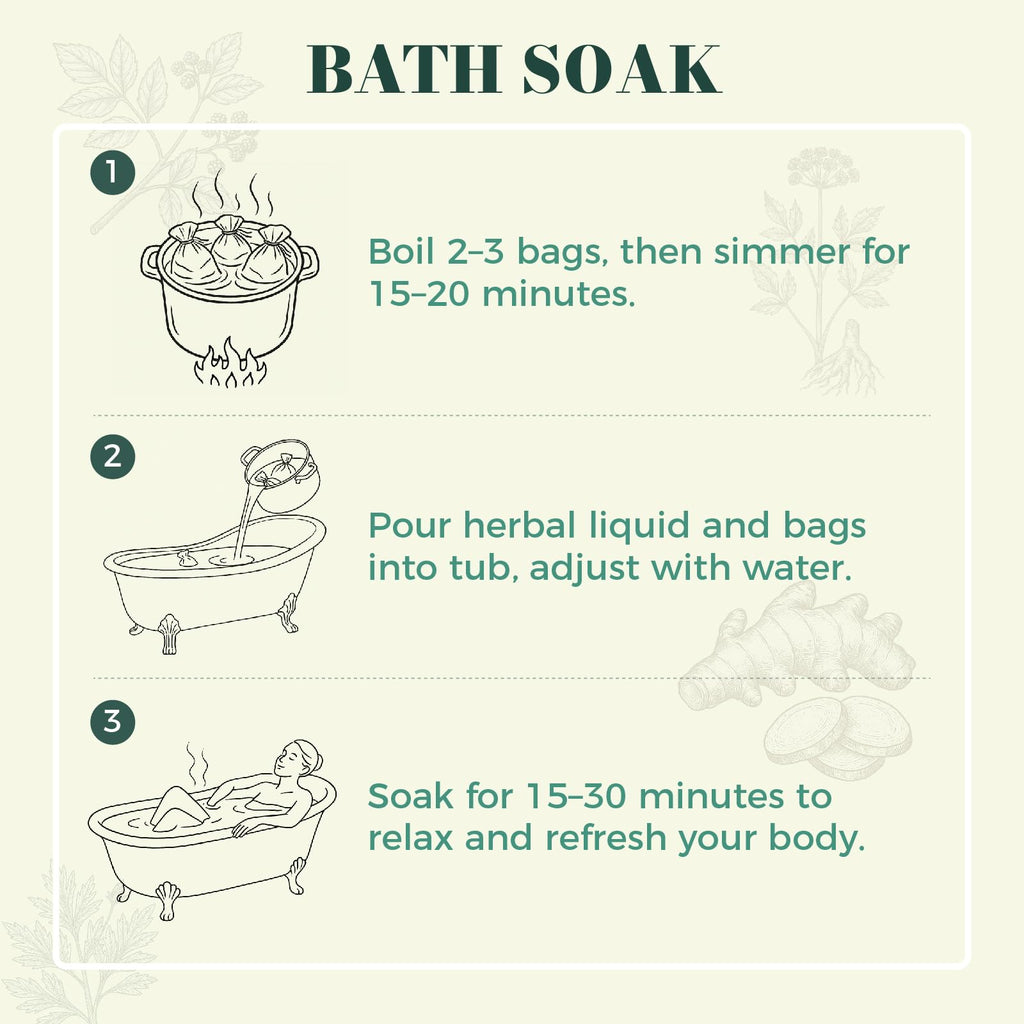 YOYOVIVA Herbal Foot Soak Bags Natural Plant-Based Foot Bath for Relaxation Detox Circulation Stress Relief Gentle Foot Spa Soak for Men Women at Home