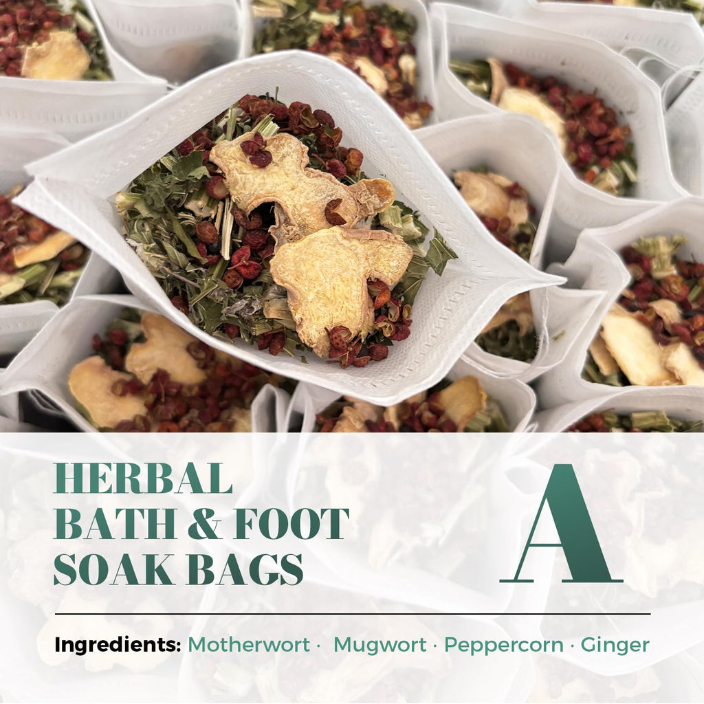 YOYOVIVA Herbal Foot Soak Bags Natural Plant-Based Foot Bath for Relaxation Detox Circulation Stress Relief Gentle Foot Spa Soak for Men Women at Home
