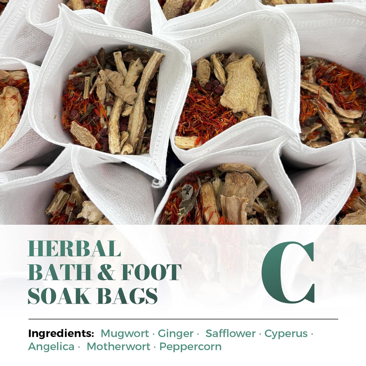YOYOVIVA Herbal Foot Soak Bags Natural Plant-Based Foot Bath for Relaxation Detox Circulation Stress Relief Gentle Foot Spa Soak for Men Women at Home